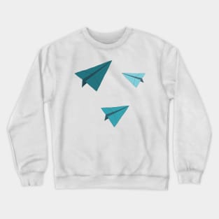 Paper Planes Sticker Pack Teal Crewneck Sweatshirt